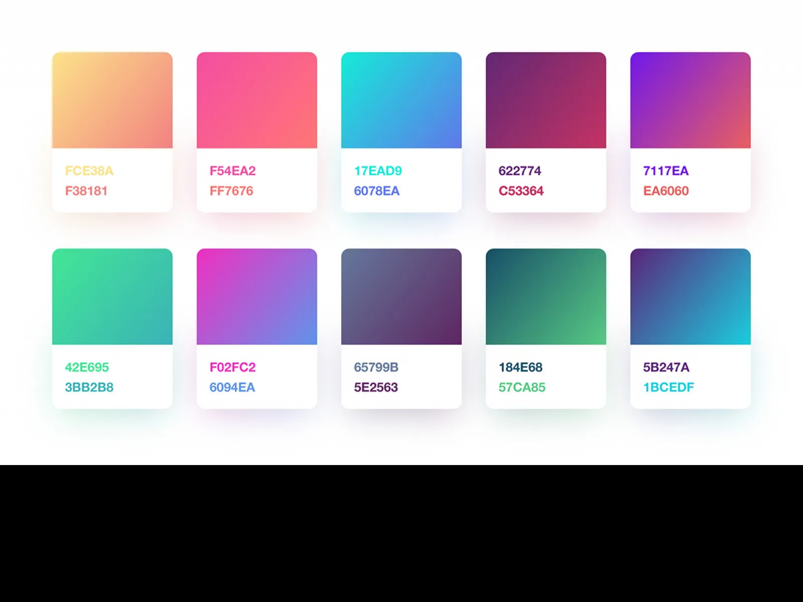 Gradient Color Palette 1 for Figma and Adobe XD No 1