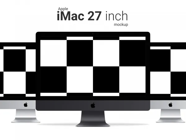 iMac 27ï¿½ Mockup for Figma and Adobe XD