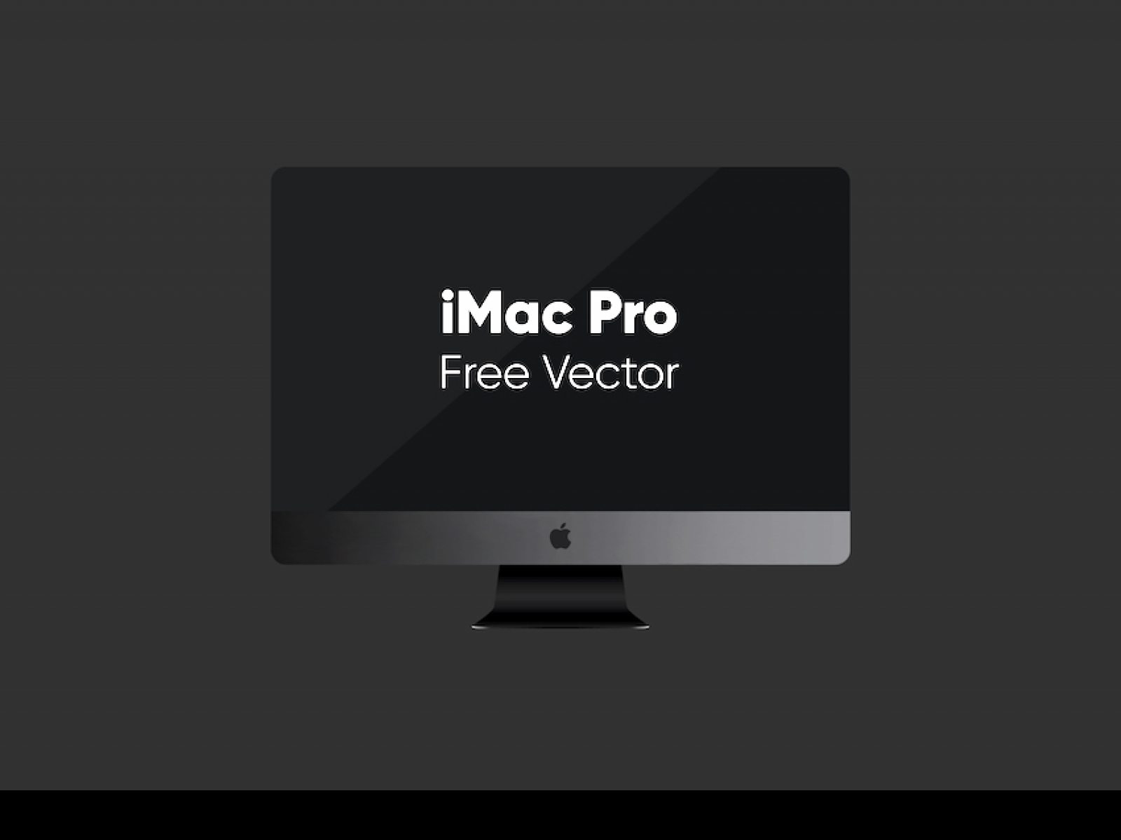 iMac Pro Vector Freebie for Figma and Adobe XD
