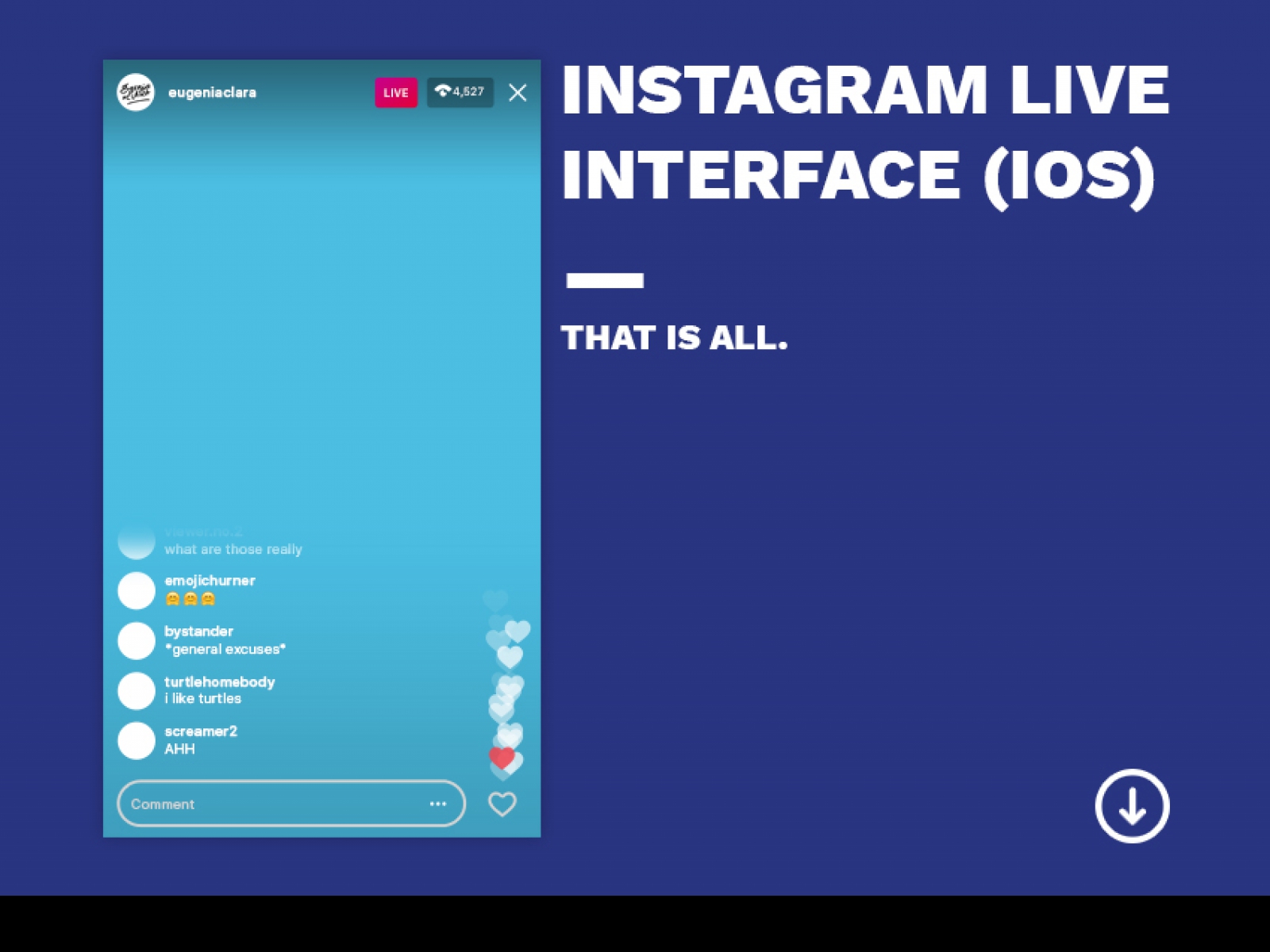 Instagram Live iOS Interface for Figma and Adobe XD