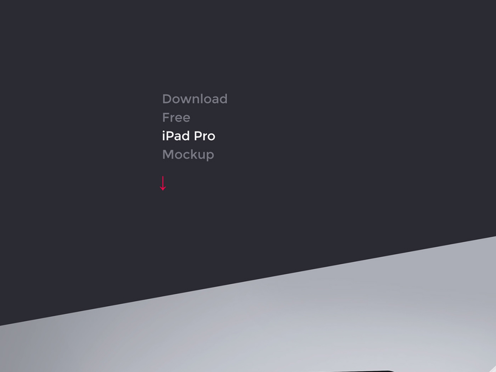iPad Pro Free Mockup for Figma and Adobe XD