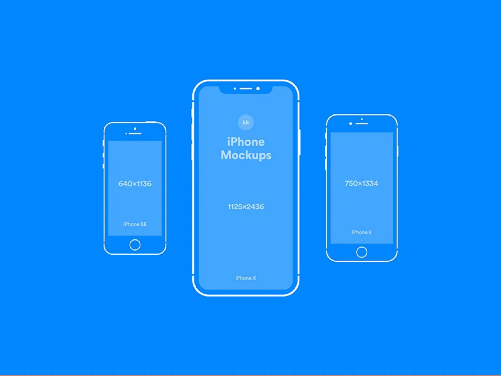 iPhone X, 8, SE Mockups for Figma and Adobe XD No 1