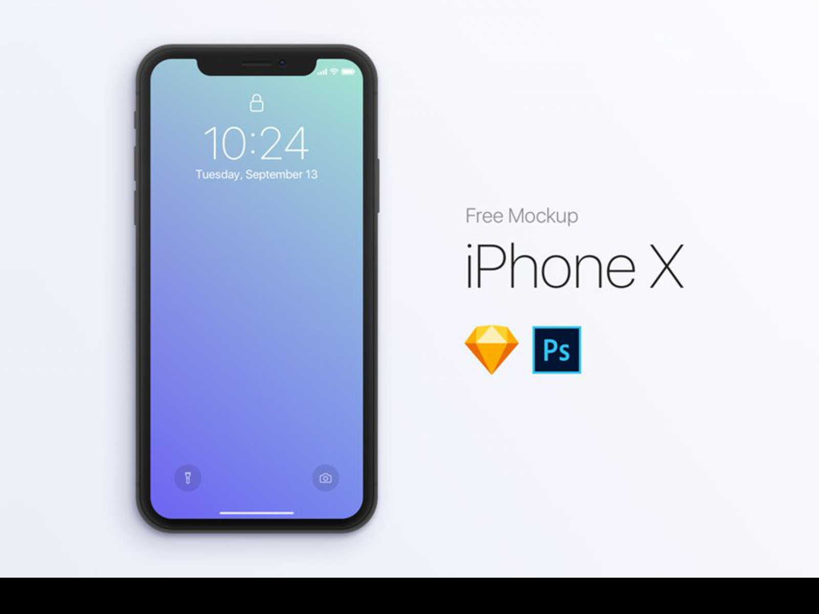 iPhone X Free Front Mockup for Figma and Adobe XD No 1