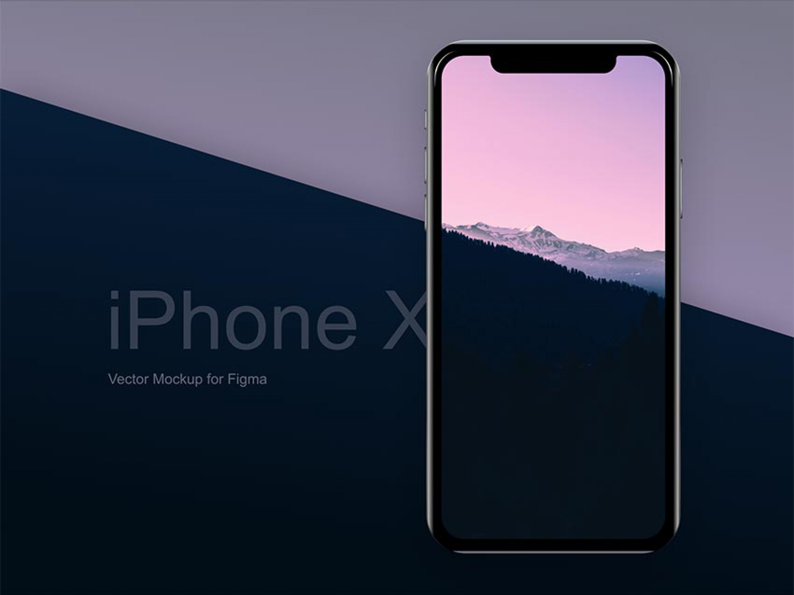 iPhone X Free Vector for Figma and Adobe XD