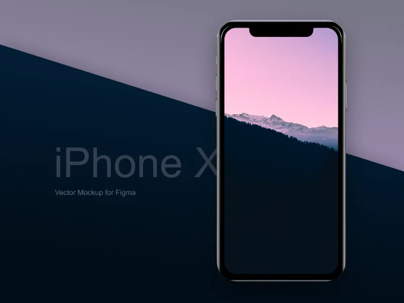 iPhone X Vector Mockup for Figma and Adobe XD