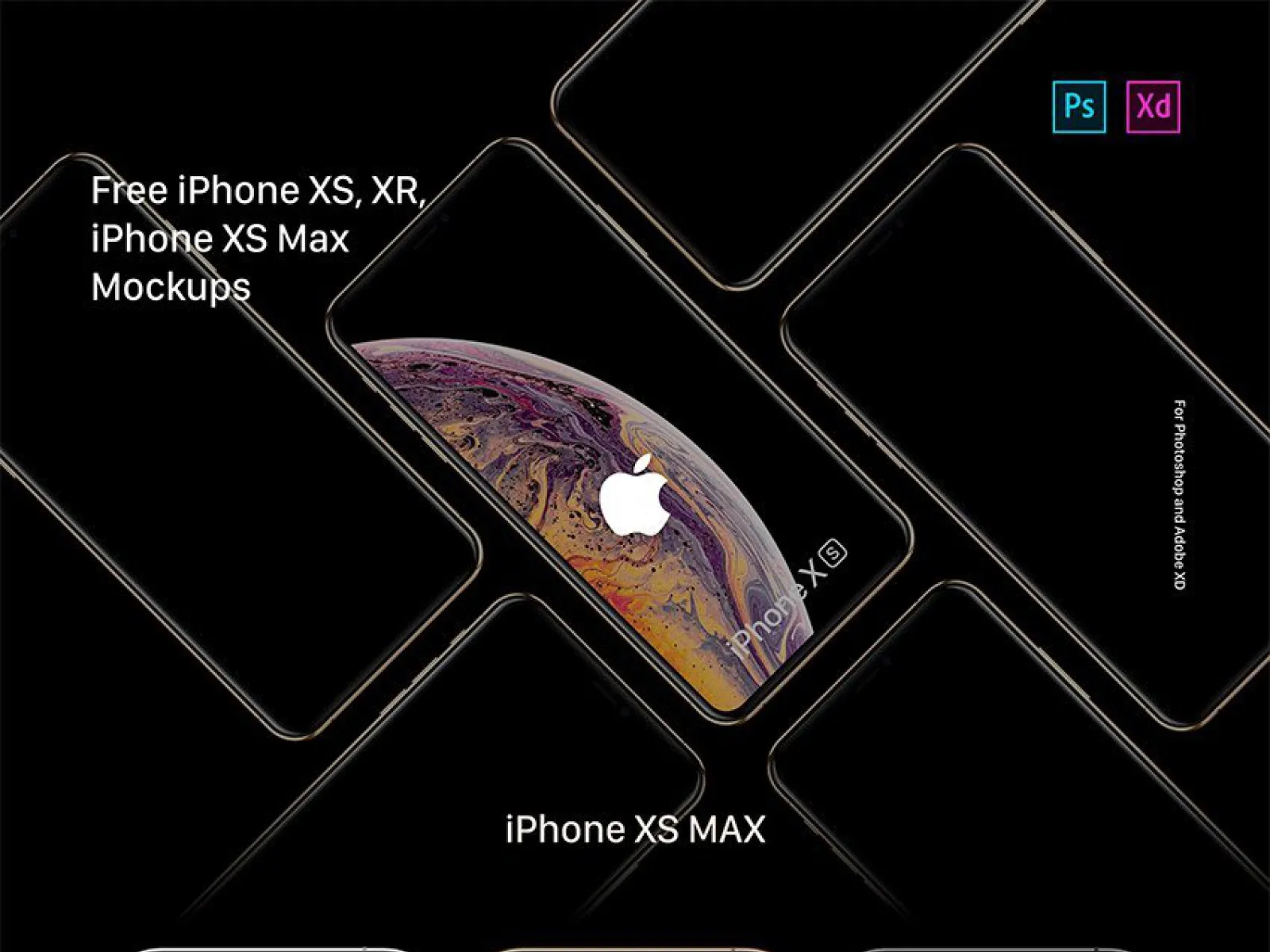 iPhone XR Free Mockup for Figma and Adobe XD No 1
