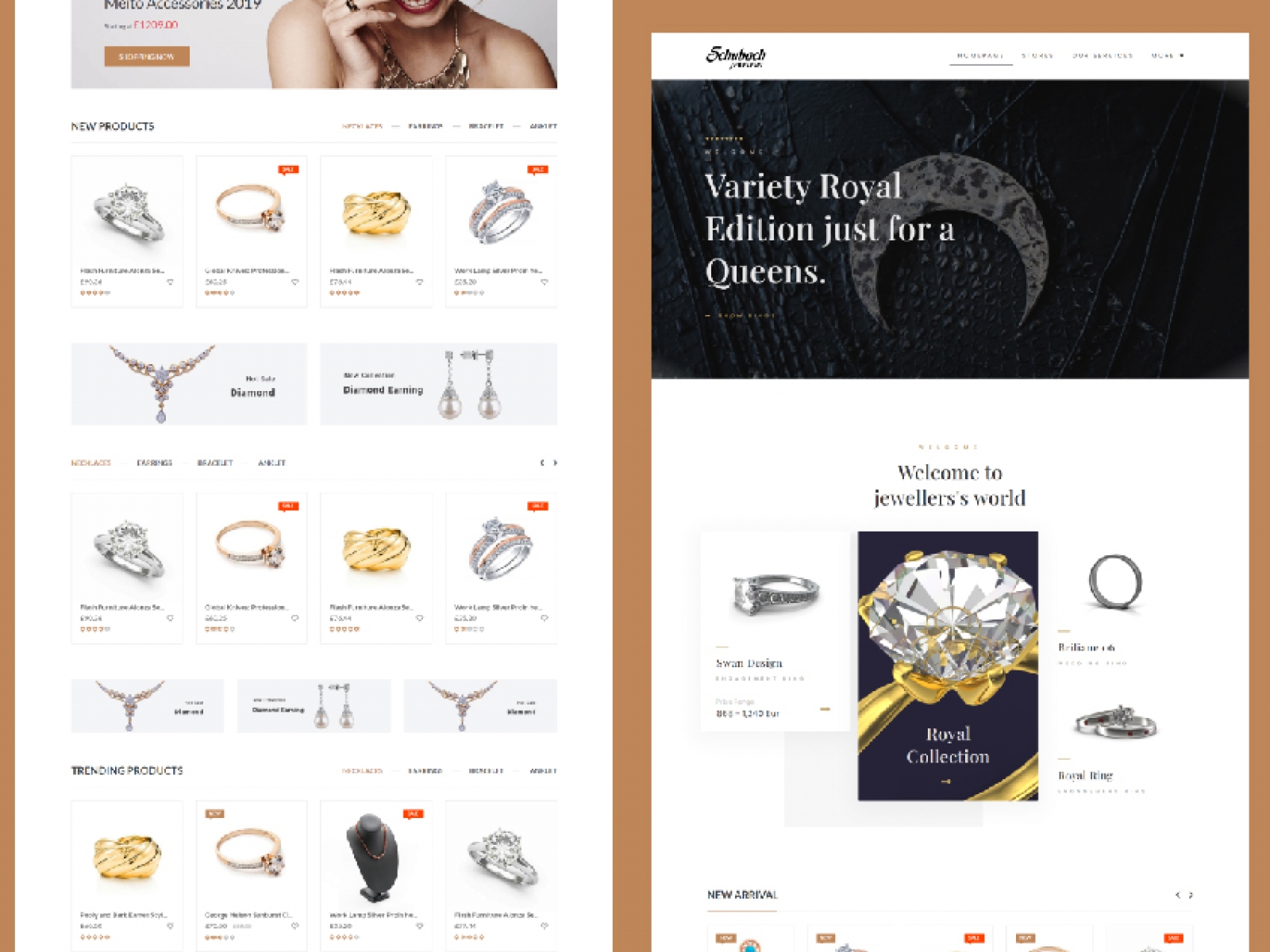 Jewelry Ecommerce Mockup for Figma and Adobe XD No 1