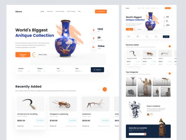 Landing design for Ecommerce/Shopify Website for Figma and Adobe XD No 1