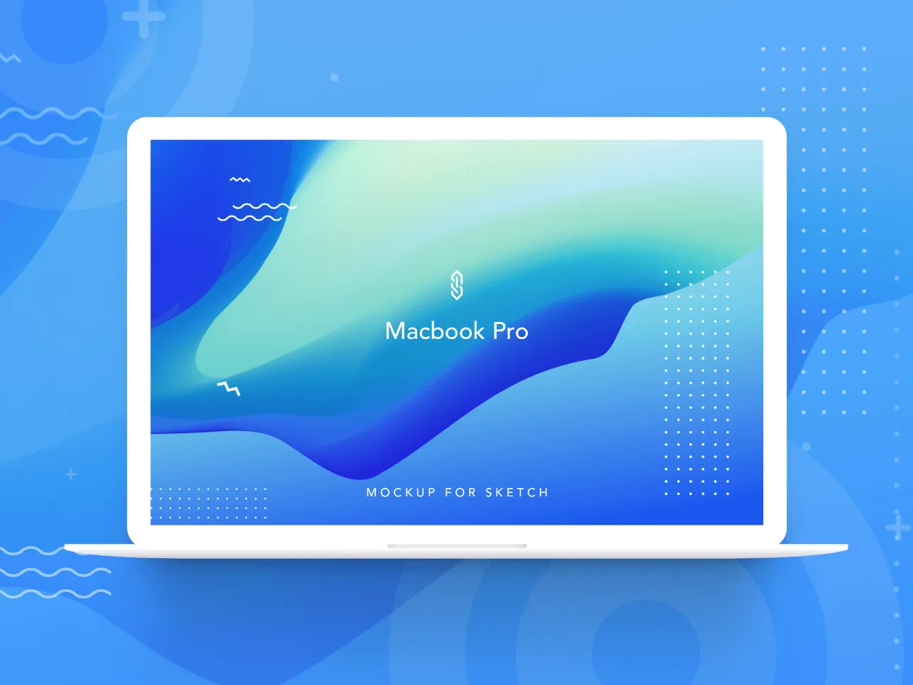 MacBook Pro White Mockup for Figma and Adobe XD