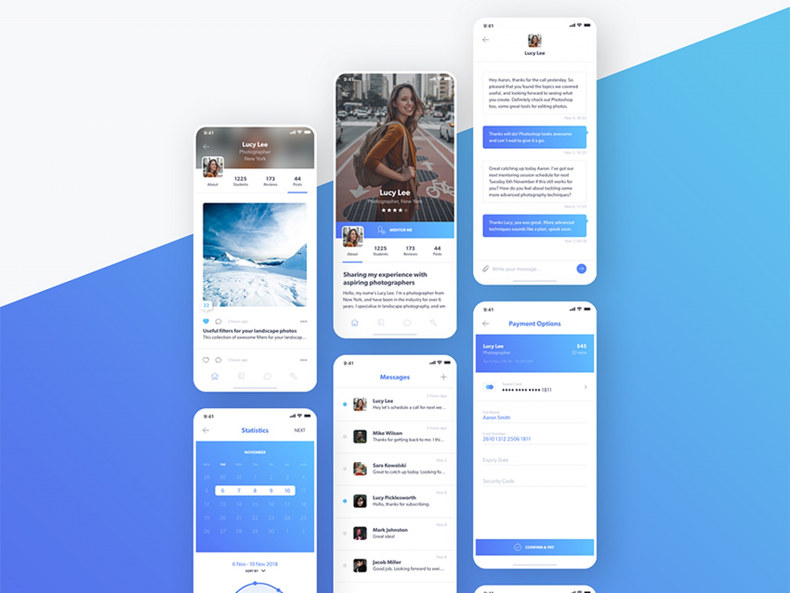 Mentor App UI Kit for Figma and Adobe XD No 1