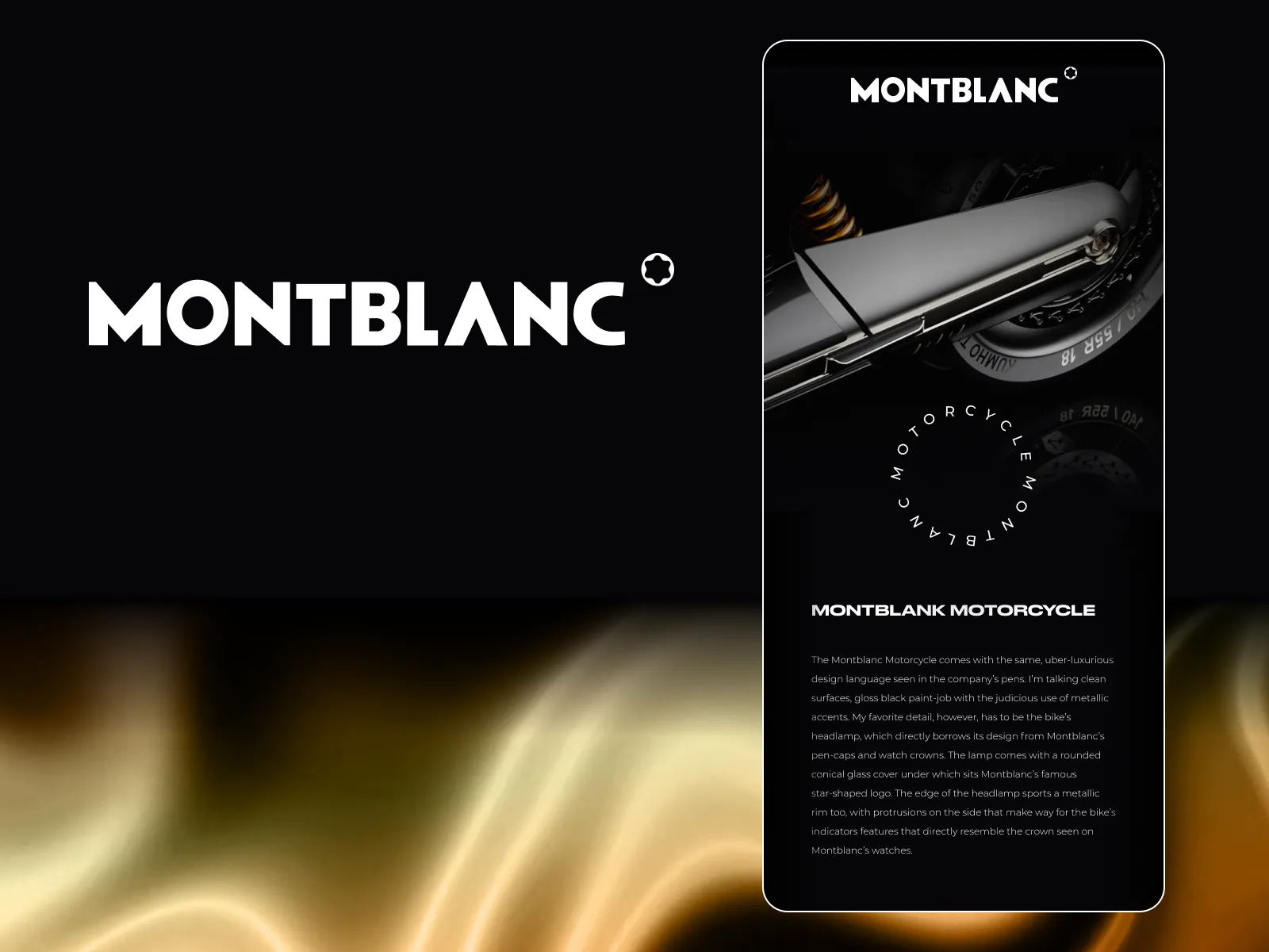 Montblanc ï¿½ Motorcycle Mobile App for Figma and Adobe XD No 5