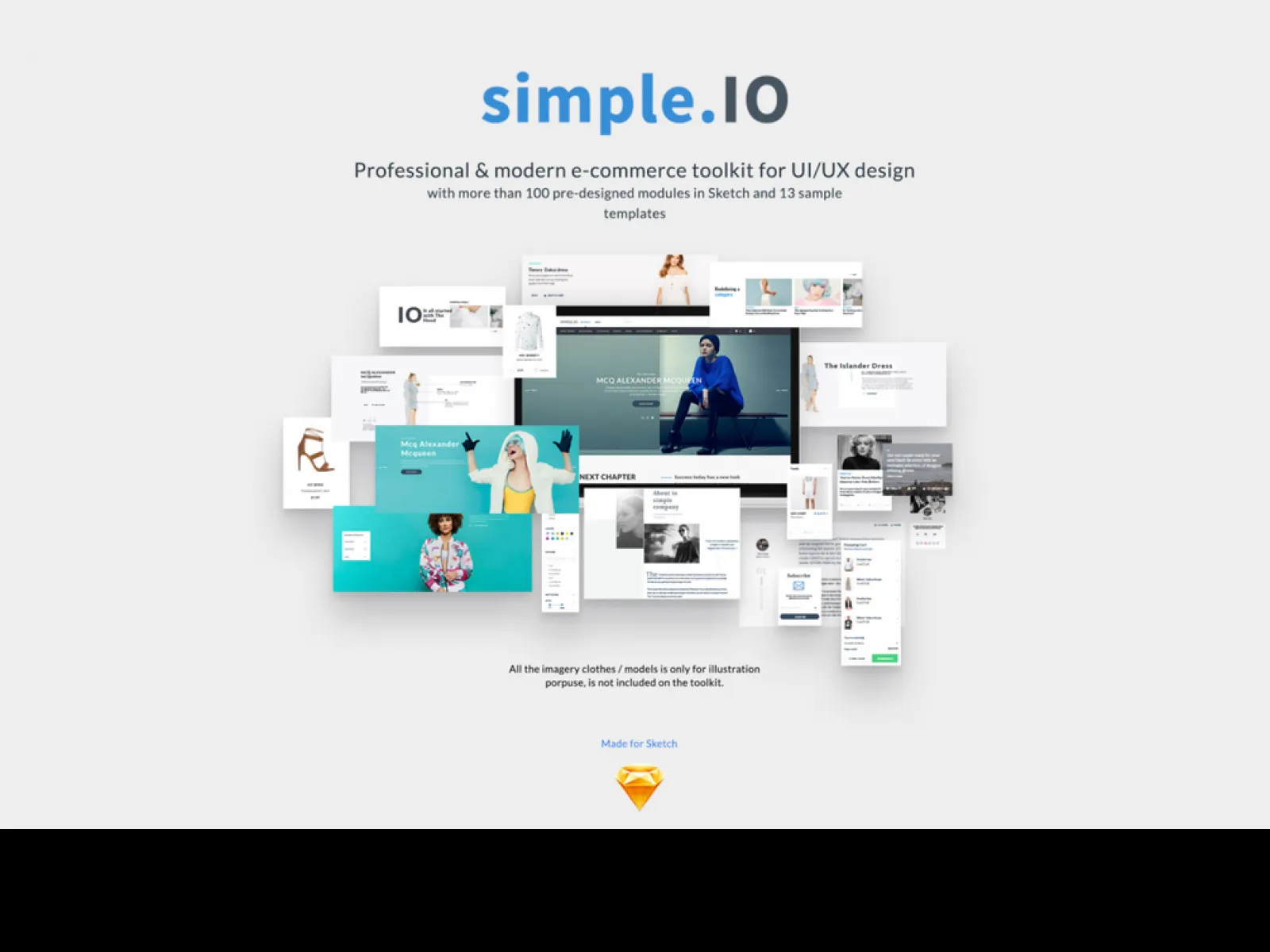 simple.IO e-Commerce UI Kit for Figma and Adobe XD