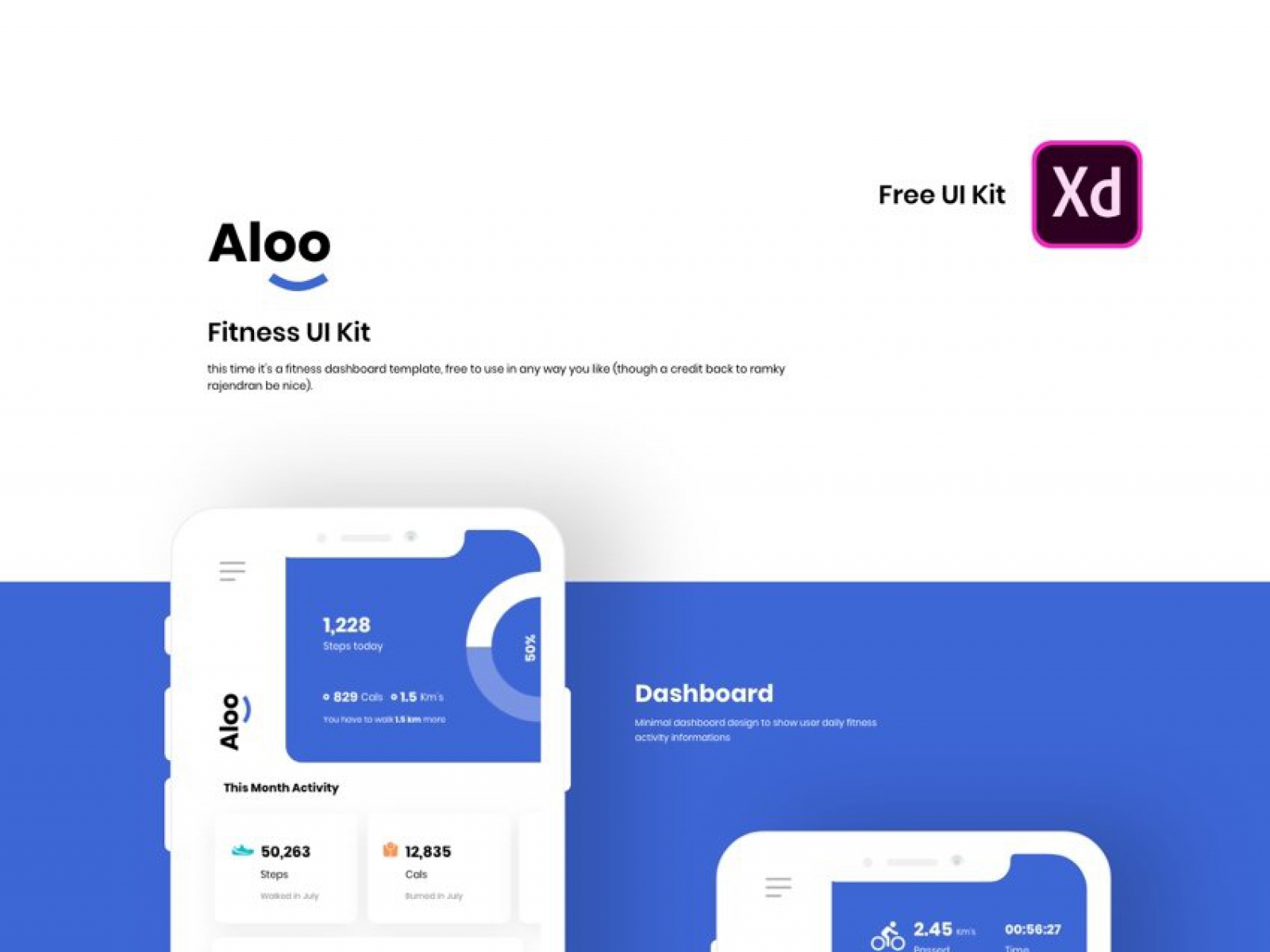 Sport Fitness App UI Kit for Figma and Adobe XD No 1