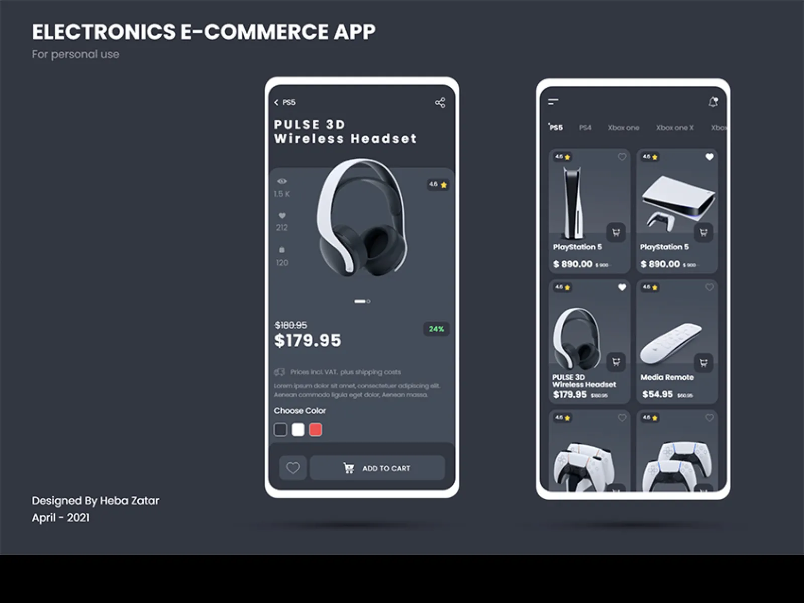 Tech E-commerce App for Figma and Adobe XD No 1