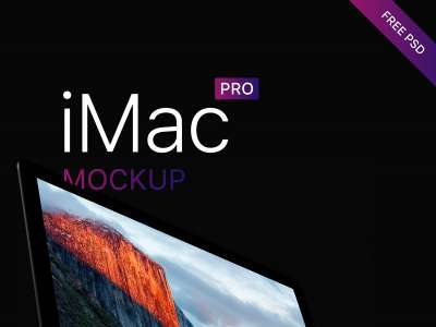 3 iMac Pro Free Mockups