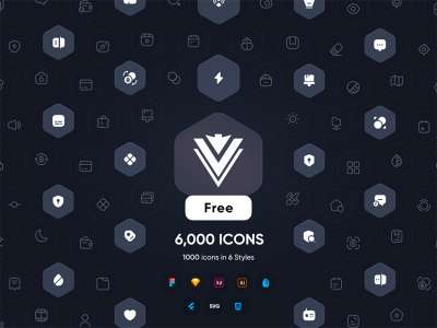 6000 Flat Icons Pack