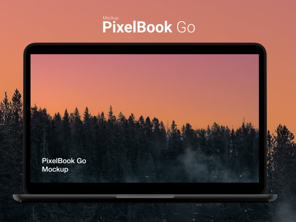 Google PixelBook Go Mockup