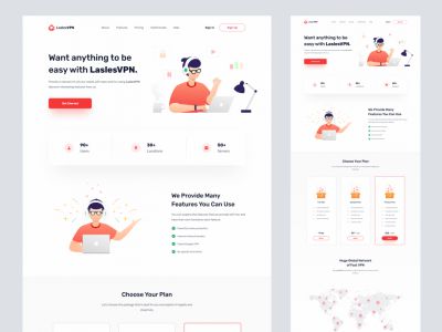 VPN Free Landing Page for Figma