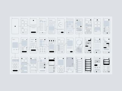 Wireframes Free Mobile UI Kit for Figma