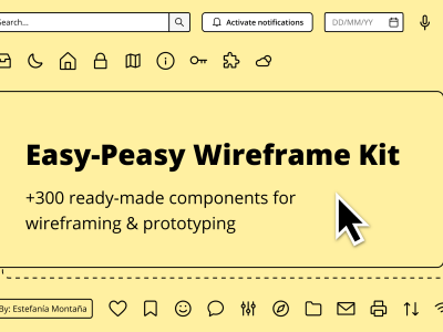 Easy-Peasy Wireframe Kit