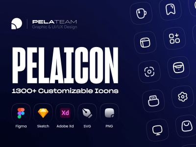 Pelaicon (1300+ Customizable Icons)