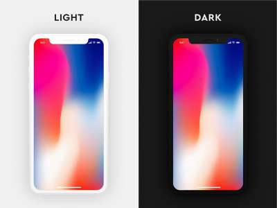 iPhone X Dark & Light