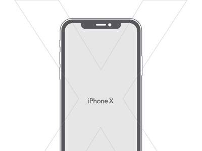 iPhone X Vector Mockup