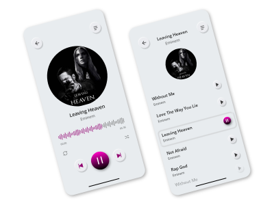 Listen Online App UI Design