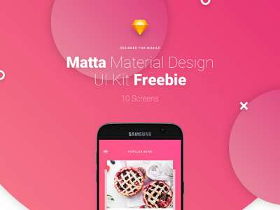Matta Free App Design UI Kit