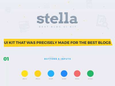 Stella Best Blog Free UI Kit