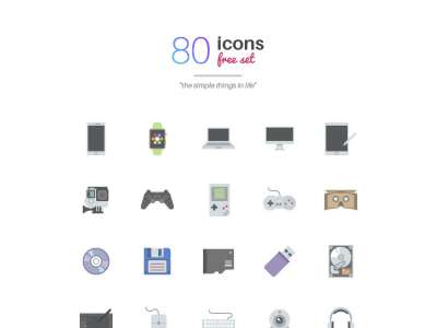 Things in Life: 80 Free Icons