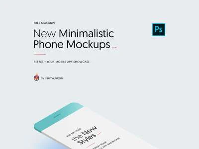 10 Minimal iPhone Mockups  - Free template