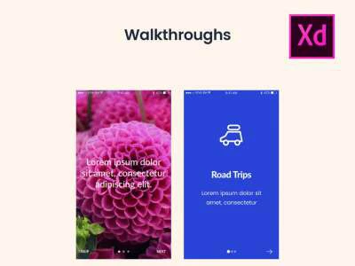 20 Walkthrough Screens  - Free template