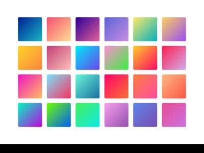 24 Modern Gradient Palettes  - Free template