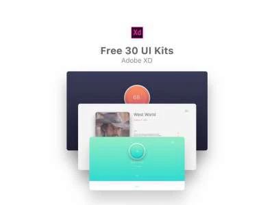 30 Free Minimal UI Kits  - Free template