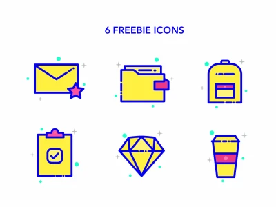 6 MBE Style Icons  - Free template
