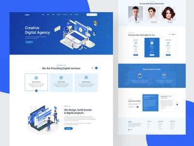 Agency Landing Page  - Free template