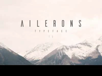Ailerons Free Typeface  - Free template