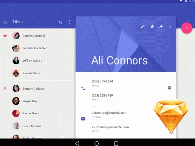 Android Material Design UI  - Free template