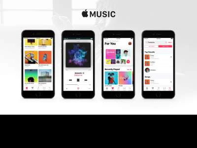 Apple Music UI Kit  - Free template