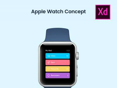 Apple Watch Design Concept  - Free template