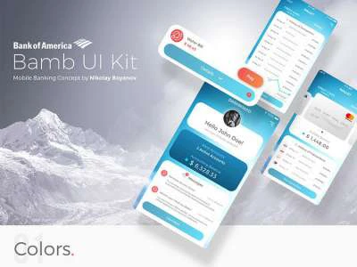 Bamb UI Kit App Design  - Free template