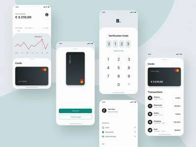 Banking App UI Kit  - Free template