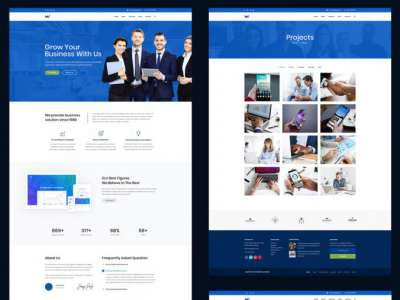 Business Web PSD Template  - Free template