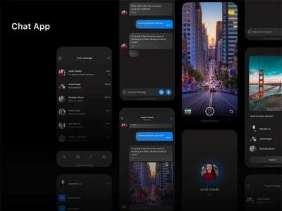Chat App UI Design  - Free template