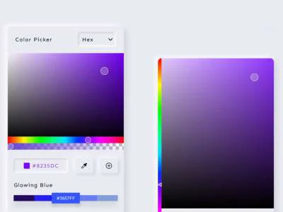 Color Picker UI Design  - Free template