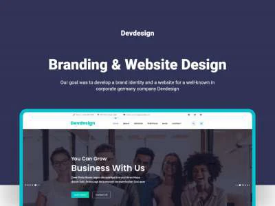 Corporate Landing Page  - Free template