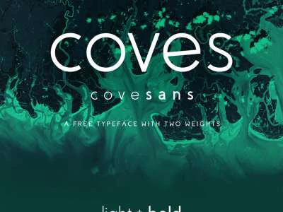 Coves Free Typeface  - Free template