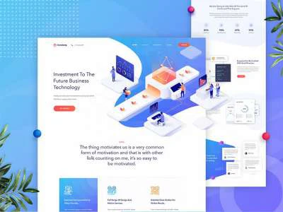 Creative Landing Page  - Free template