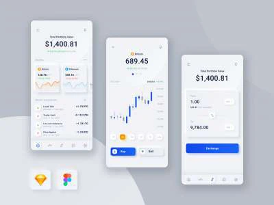 Digital Money Market UI Kit  - Free template